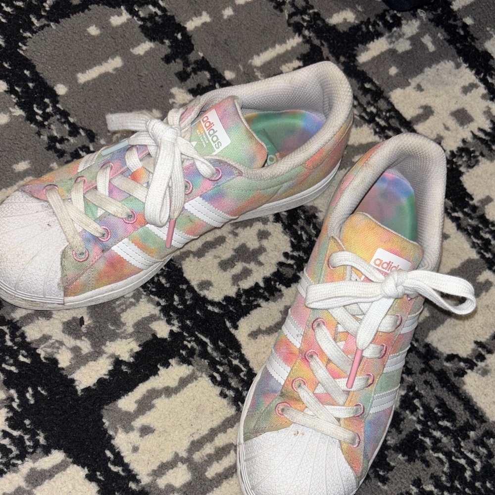 Adidas Kids Multicolor Tie-Dye Sneakers